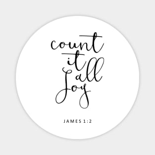 Bible Verse - Count It All Joy Magnet